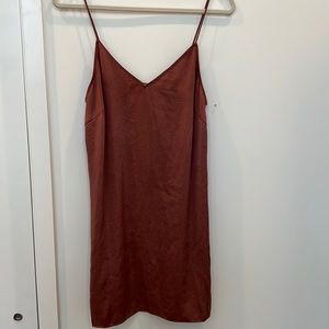 Aritzia Wilfred Free Vivienne Satin Slip Dress